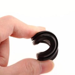 Oval Blanking Blind Rubber Wiring Grommet Dual Sided Closed Cable Hole Plug Bung