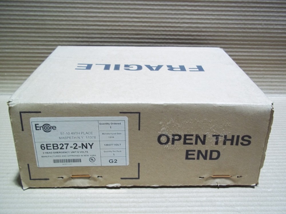 Encore Lighting 6EB27-2-NY 2 Headed Emergency Light 6EB Series 120/277Volt