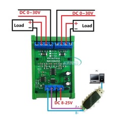 RS485 0~1/2/5A 0-30V Current Voltage Collector Signal Acquisition MODBUS RTU