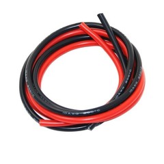 BNTECHGO 10 Gauge Silicone Wire 5 ft red and 5 ft Black Flexible 10 AWG Stranded