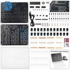 DC5V DIY Clock Kits Electronic Soldering Practice Kit For Learning USB Interface