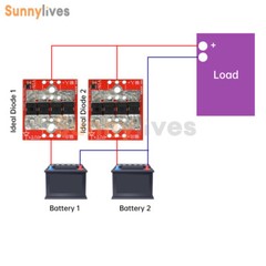 100A High Current Ideal Diode Module Anti-Backflood Anti-Reverse Charging Module