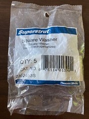 5-Pack 3/8-In. Square Strut Washers -ZAB2413/8-10
