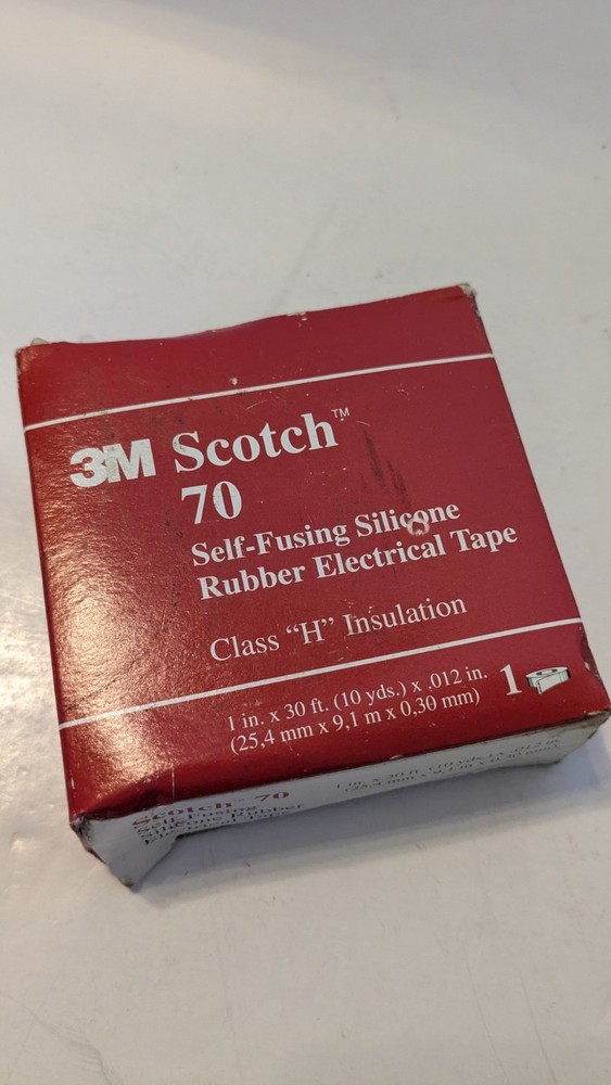 3M Scotch 70 Self-Fusing Silicone Rubber Electrical Tape Class H Insulation