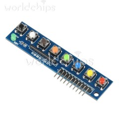 8 Independent Key Button Module With LED Indicator Keyboard Module For Arduino