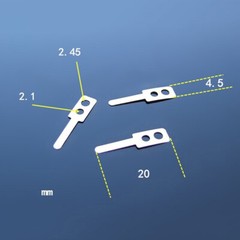 TCP2B2.5A Copper Shim Pad Metal Terminals Cable Electrode Connection Model DIY
