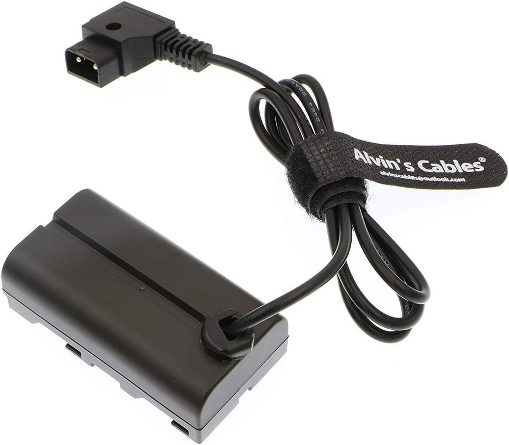Alvin’s Cables NP F550 Dummy Battery to D-Tap Power Cable for Sony NP F570 NP F9