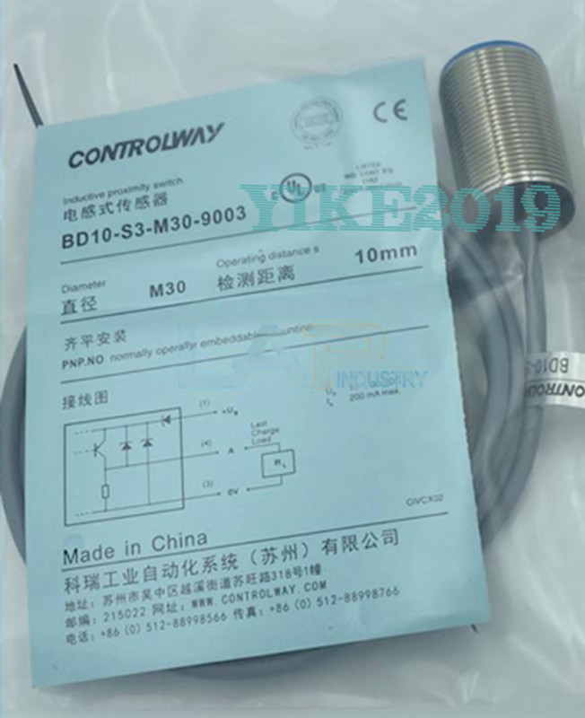 1PC New For CONTRINEX proximity switch sensor BD10-S3-M30-9003