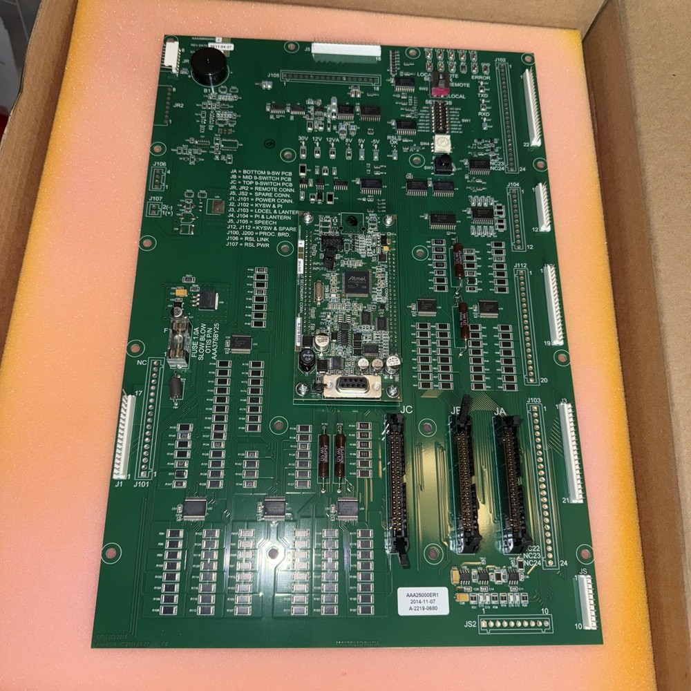 Otis Car Operating Panel (COP) Circuit Board Assembly AAA25000ER1 NOS