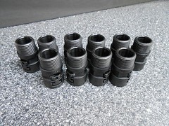 10 x REIKU PAGOB-12P11 CONDUIT STRAIGHT CONNECTORS WITHOUT SEAL MALE THREAD