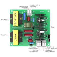 60W/120W 40KHz Ultrasonic Cleaning Transducer Cleaner Driver Board 110V/220V