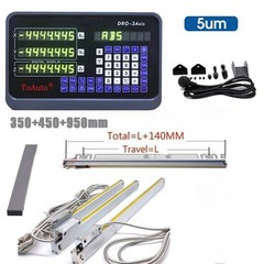 New 3Axis Digital Readout DRO kit for bridgeport 350mm+450mm+950mm Linear Scales