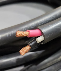 NEW Power Cable 8 AWG 2C THHW Red & Black Wire 8/2 Insulated Flexible 600V