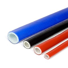 1/2/3/5m Silicone Fiberglass Tube Coated Glass Fiber Braided Fireproof Sleeve