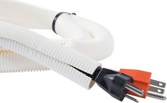 White Split Sleeve Conduit Tubing Harness Wrap Wire Loom Cable Cord Protect Lot