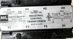 SOLA E050E INDUSTRIAL CONTROL TRANSFORMER 60HZ 240V