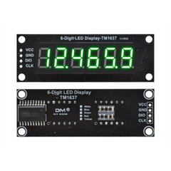0.36 inch 6-Digit LED Display Tube Module 7-Segment TM1637 5 Volts