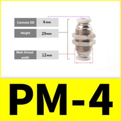 Pneumatic Bulkhead Connector Stainless Steel/Copper Nickel Plated Push Fitting