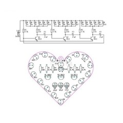DIY Electronic LED Heart Soldering Project Teaching Learning Gift Seller