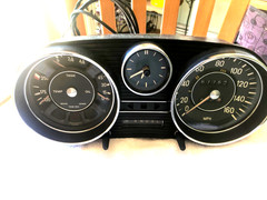 Mercedes W108 280se Guage cluster complete working clock 67K original miles.