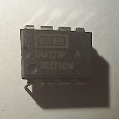 Burr Brown INA129P Instrumentation Amp IC/Lot of 5/NOS/8-pin DIP package