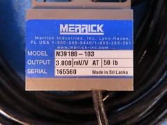 NEW MERRICK WB-LOADCELL N39188-103 3.000 MVV AT 50LB 1YEAR WARRANTY