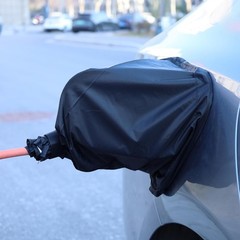 Strong Magnetic EV Charger Cover – All-Weather Outdoor EV Chargin Color: Black
