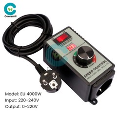 4000W Electronic Voltage Regulator Stepless AC Motor Speed Controller 110V/220V