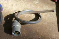 R & S Ever-Lok Plug 20 A, 250 V, 10 A, 600V, 35′ 14/3 Wire Electrical Power Cord