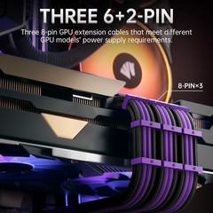Cable de extensión para fuente de alimentación, 30 cm de longitud con peines US
