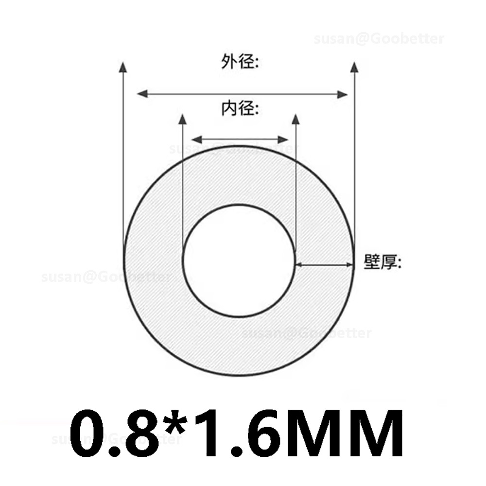 PTFE Tubing 1.6mm – 29mm OD – Sold by the Metre – Air Tube High Temperature Tube