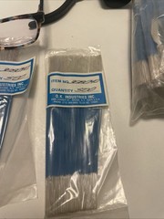 Lot of 15 OK Industries 30 AWG Wire Wrapping Wire 6″ Pre-Stripped Blue NOS