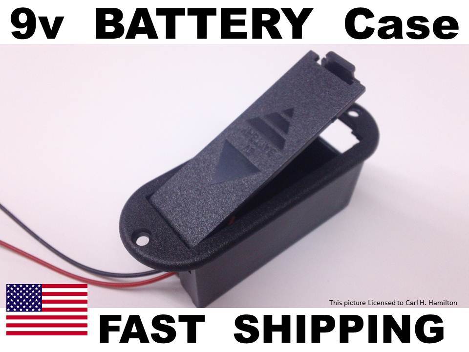 FLUSH Mount 9v battery box CUSTOM Guitar Building Parts – KIT – Bass Lead other