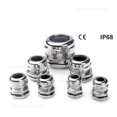 IP68 WATERPROOF CABLE GLAND STAINLESS COMPRESSION JUNCTION M8 – 100 ¦ PG7 – PG63
