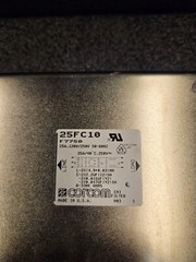 Corcom 25FC10 120/250VAC 25Amp Single Phase Power Line EMI Noise Filter