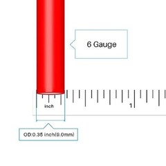 6 Gauge Silicone Wire 5 ft Red and 5 ft Black Flexible 6 AWG 3200 Strands of …