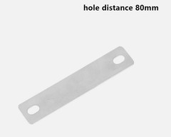 4 Bus Bars Connector Copper Nickel-Plated Hole Distance: 80mm
