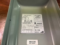 Midwest U050ND Power Inlet 50A 1-Phase type 3R Enclosure 120/240V (new)