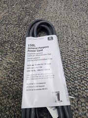 (QTY 5) Power First 5XFT3ID 15FT General Purpose Power Cord 18 Gauge 10Amp