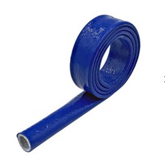 Silicone/Fiberglass Fire Sleeving High Temp Insulation Sleeve Φ20mm Φ25mm Blue