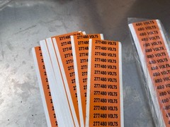 Brady Voltage Marker Tag Cards 6GX76/6GX77/6GX79/6GX80/6GX95/6GX84 (Lot of Many)