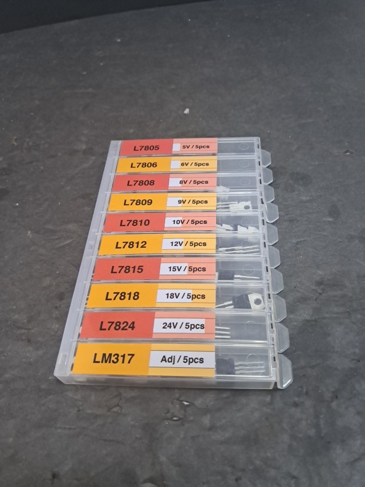 ❤️ 10 Values 50 Pcs Linear Voltage Regulator Positive Kit See Description