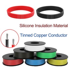 Flexible Silicone Wire Cable 2/6/8/10/12/14/16/18/20/22/24/26/28/30 AWG Colorful