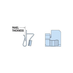 Heyco S6446, 1-Wire (0.20″-0.33″ each), Stainless Steel, 90D, Cable Clip, 7pc