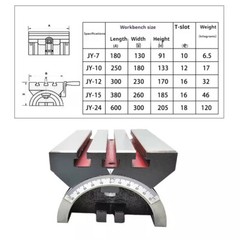 Adjustable Angle Tilt Table for Milling, Drilling and Precision Rotary Tables