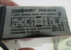 New Timonta Schurter Fused Power Inlet Filter Modules 250 VAC IEC 320-C14 10A 4A