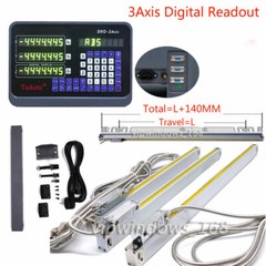 TOAUTO 3Axis Linear Scale 18“&20″&40″ 5µm DRO Digital Readout Display CNC Lathe