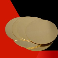 H62 Solid Brass Discs Blanks Metal Round Sheets Dia 50mm-200mm Thick 0.8mm～3mm