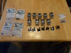 Box lot of electronic components – new & used