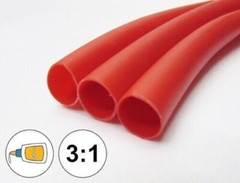 3:1 Marine Waterproof Heat Shrink Tubing Glue Adhesive Lined Black or Red Ratio